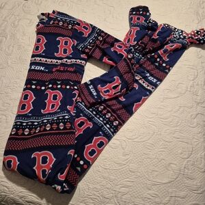 Concepts Sport Red Sox men's size Large fleece footie fleece lounge 1 piece EUC